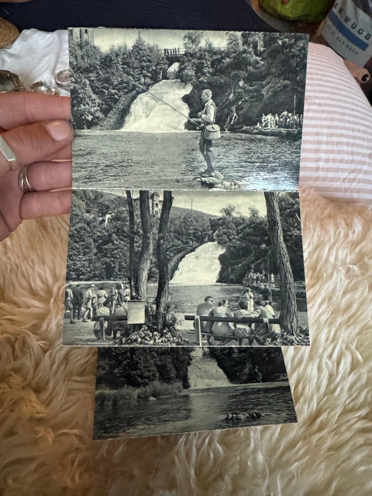 Vintage Leporello Fotomapje Souvenir de Coo - 8 Z/W Kaarten, Verzamelen, Ophalen of Verzenden, 1940 tot 1960, Ongelopen, Luik