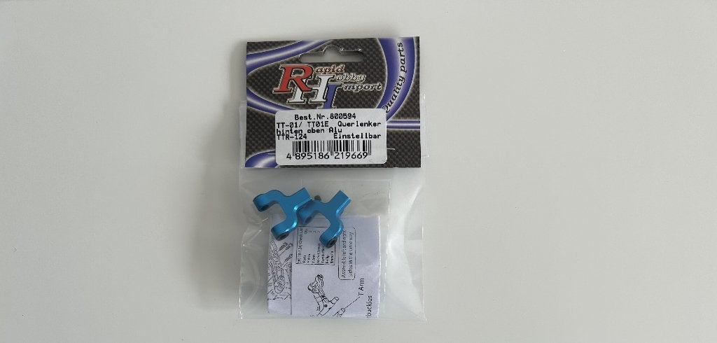 Tamiya 800594 TT-01/TT01E draagarmen boven acher alu, Ophalen of Verzenden, Nieuw