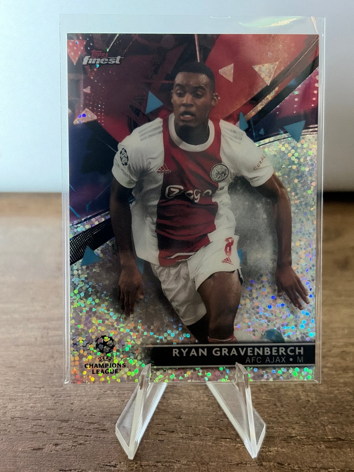 Ryan Gravenberch Topps Finest 2021/22 Champions League Kaart, Ophalen of Verzenden, Zo goed als nieuw, Ajax, Spelerskaart
