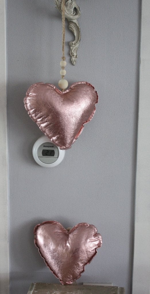 set van 2 roze hartjes, Ophalen of Verzenden, Gebruikt