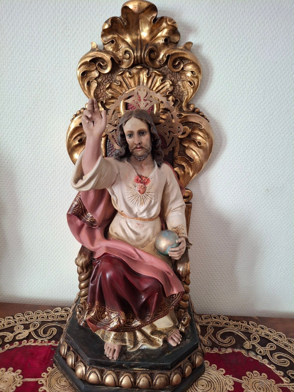 Heilig Hart van Jezus Olot sculptuur ca. 1920 Spanje, Ophalen of Verzenden