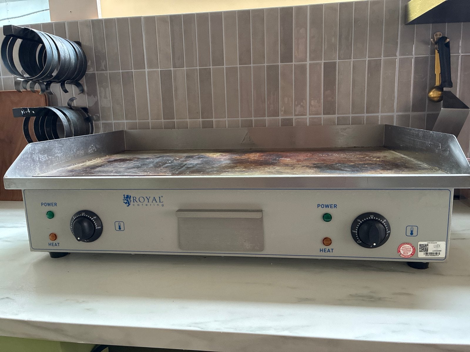 Elektrische bakplaat Royal Catering 73x40cm, Ophalen, Gebruikt