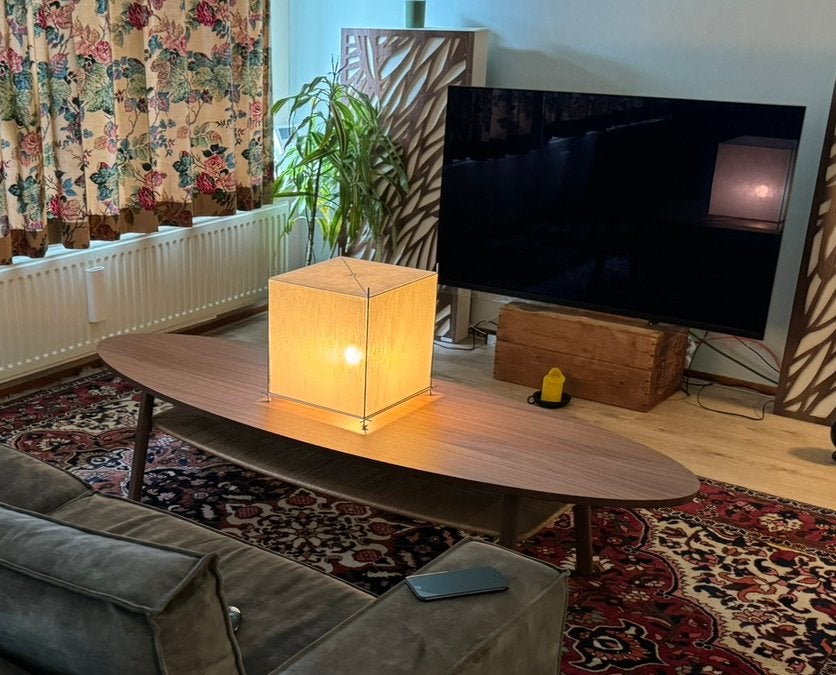 IKEA Stockholm salontafel - Walnootfineer, Huis en Inrichting, Ophalen, Gebruikt, 50 tot 100 cm, 150 tot 200 cm