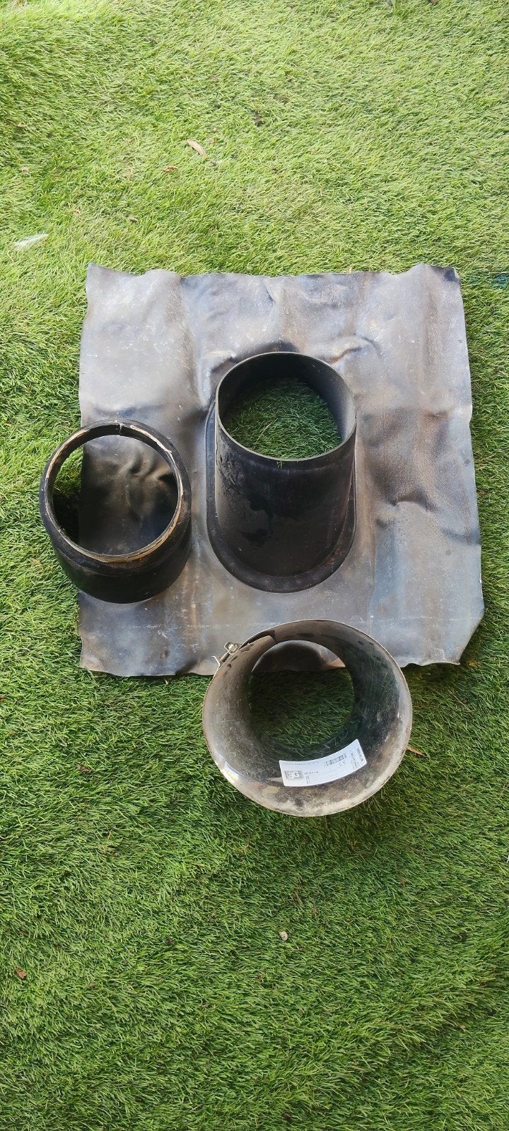 dakdoorvoer kachelpijp 130mm, Ophalen of Verzenden, Gebruikt