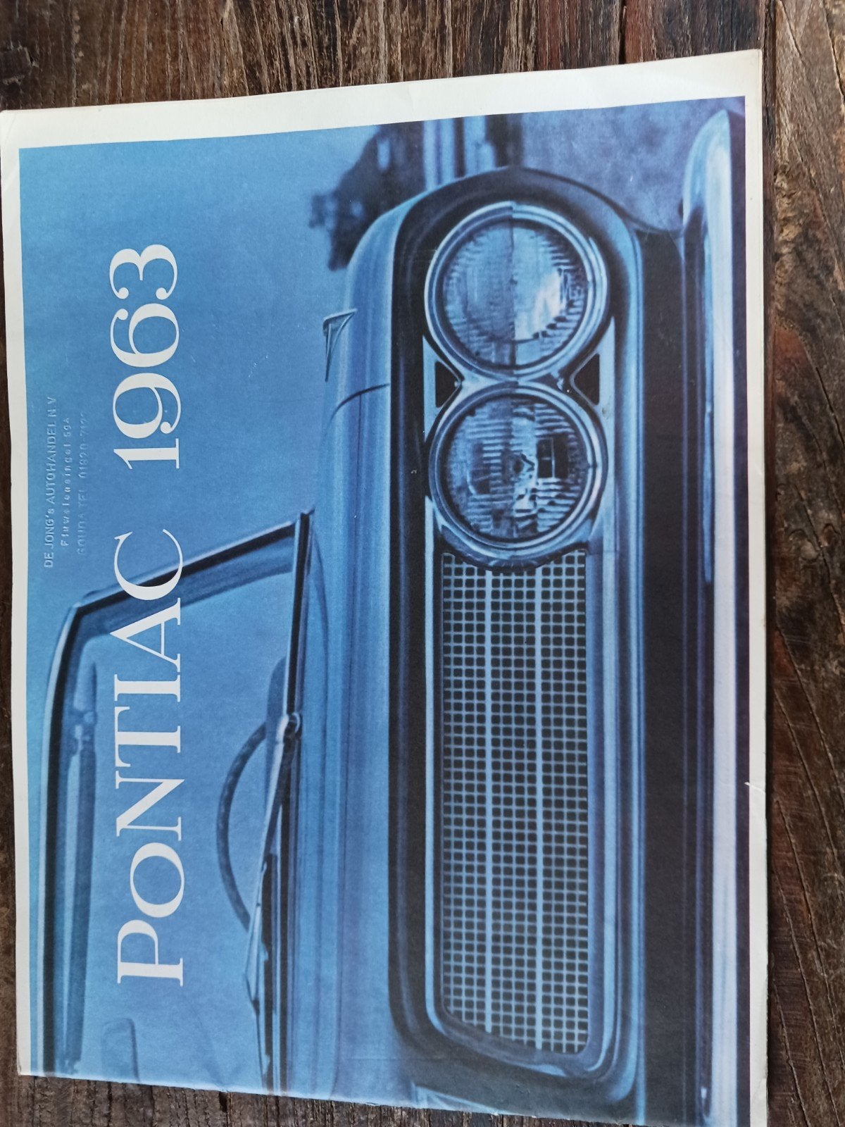 Pontiac folder 1963 (Nederlands!), Ophalen of Verzenden, Gelezen, Overige merken