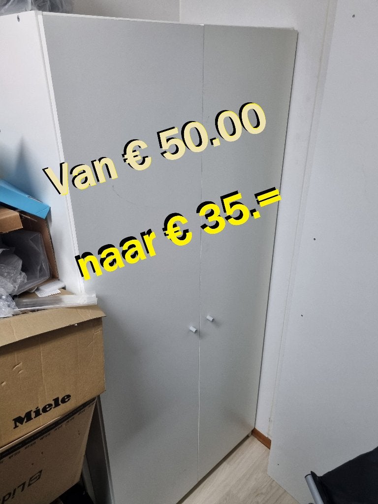 hang/legkast met 6 kledinghoezen, Ophalen, Met deur(en), Gebruikt, 50 tot 100 cm