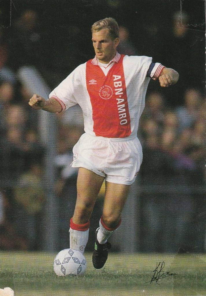 Kaart Ajax Ronald de Boer  De speler nr 9, Ophalen of Verzenden, Gebruikt, Ajax, Poster, Plaatje of Sticker