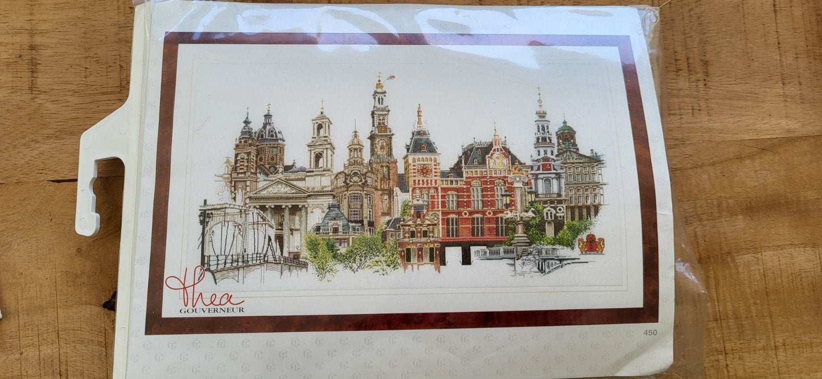 Thea Gouverneur Borduurpakket Amsterdam Skyline, Ophalen