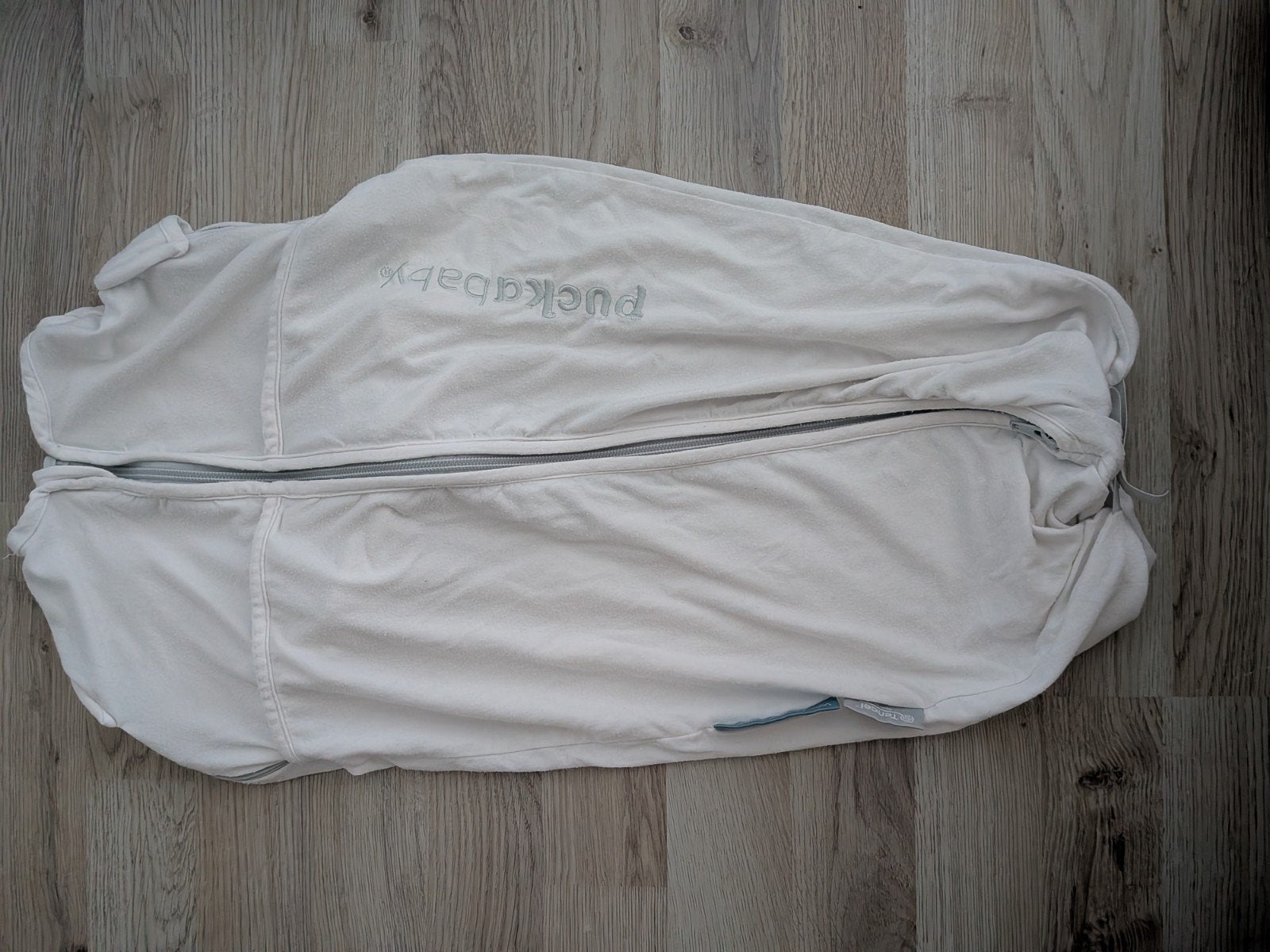 Puckababy slaapzak met band voor comfort en veiligheid, Gebruikt, Inclusief buikband, Puckababy, Ophalen of Verzenden
