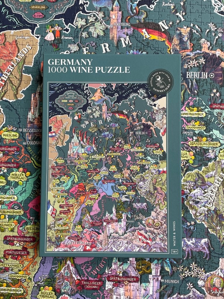 Legpuzzel Duitsland, wijnen 1000 stukjes compleet puzzel, Ophalen of Verzenden, 500 t/m 1500 stukjes, Zo goed als nieuw, Legpuzzel