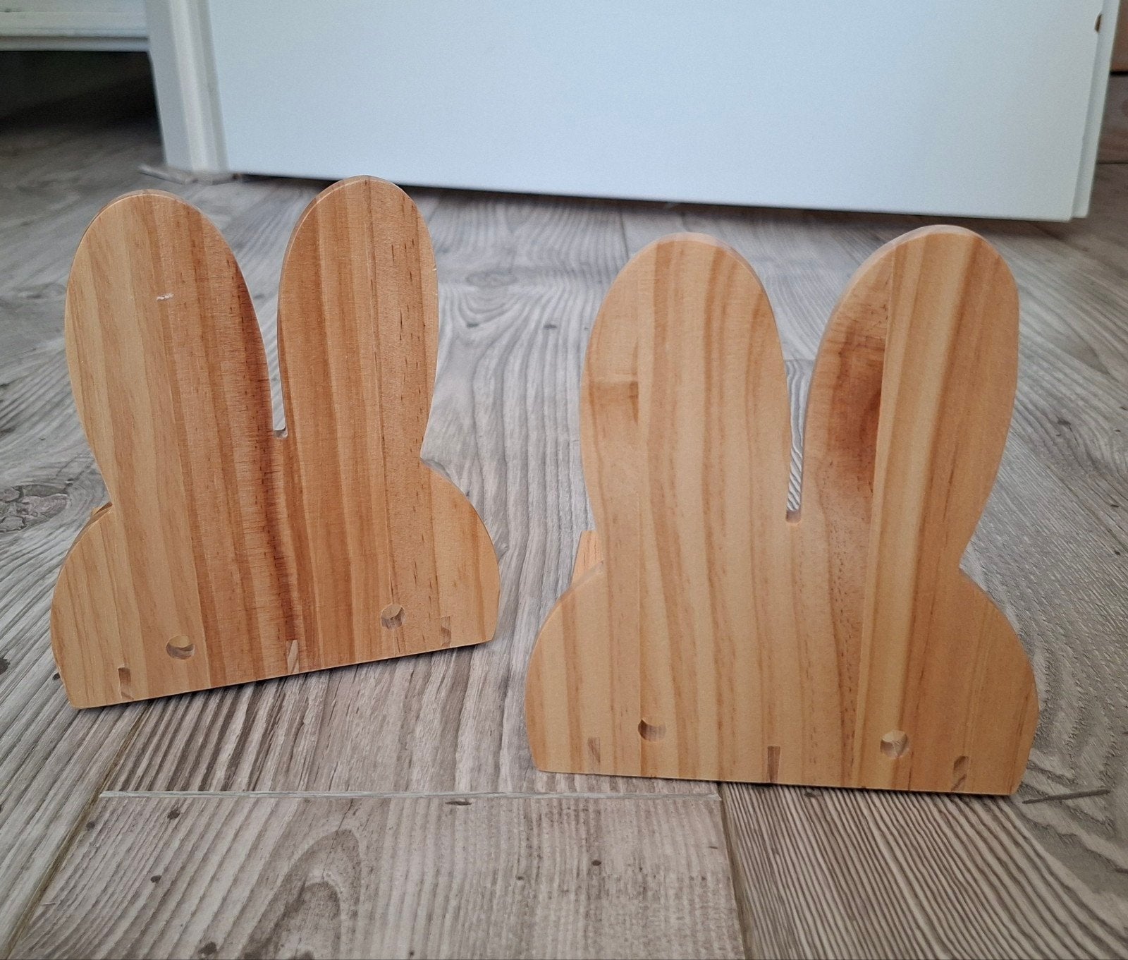Houten boekensteunen Nijntje, Hout, Ophalen of Verzenden, Bruin, Landelijk