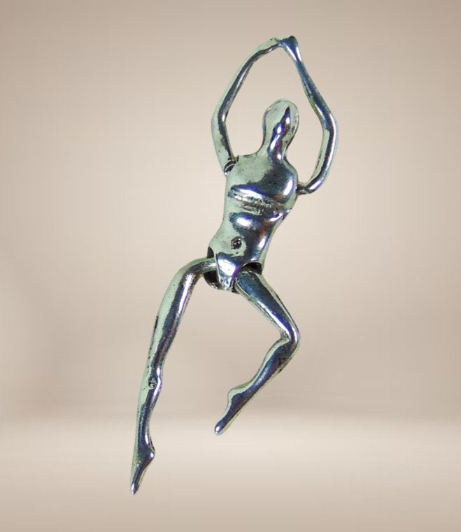 Zeldzame 925 zilveren CHARLES JOURDAN kinetische hanger!, Overige voorstellingen, Verzenden, Zo goed als nieuw, X