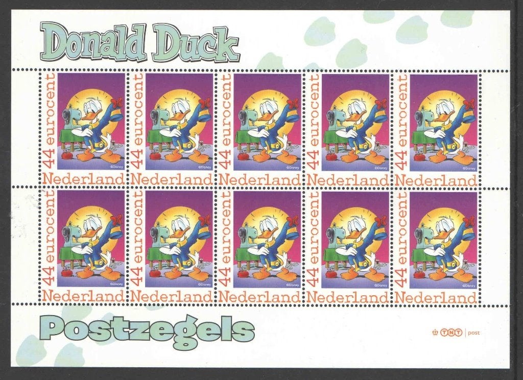 Postzegels Donald Duck, Ontdek Duckstad: Vel 9, Ophalen of Verzenden, Na 1940, Postfris