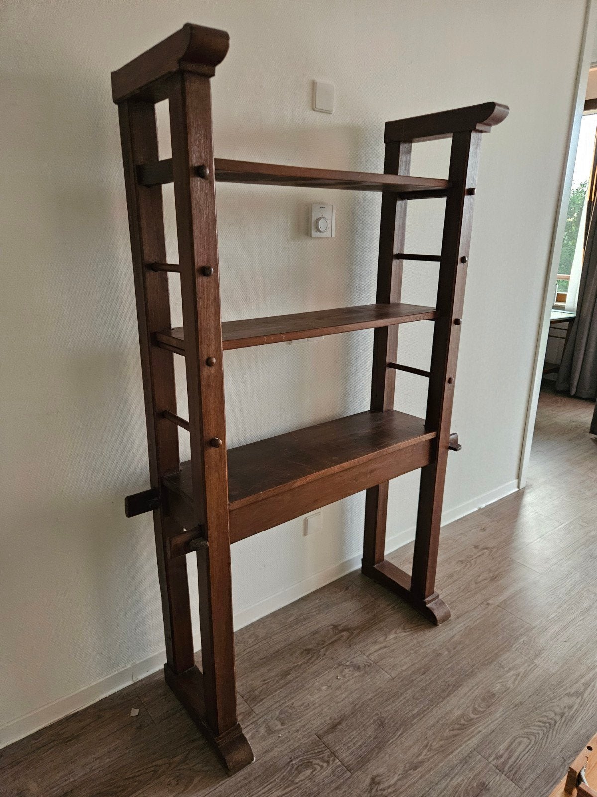 Vintage Eiken Boekenkast Jaren 70 - Kaaskast Stijl, Ophalen, 25 tot 50 cm, 150 tot 200 cm