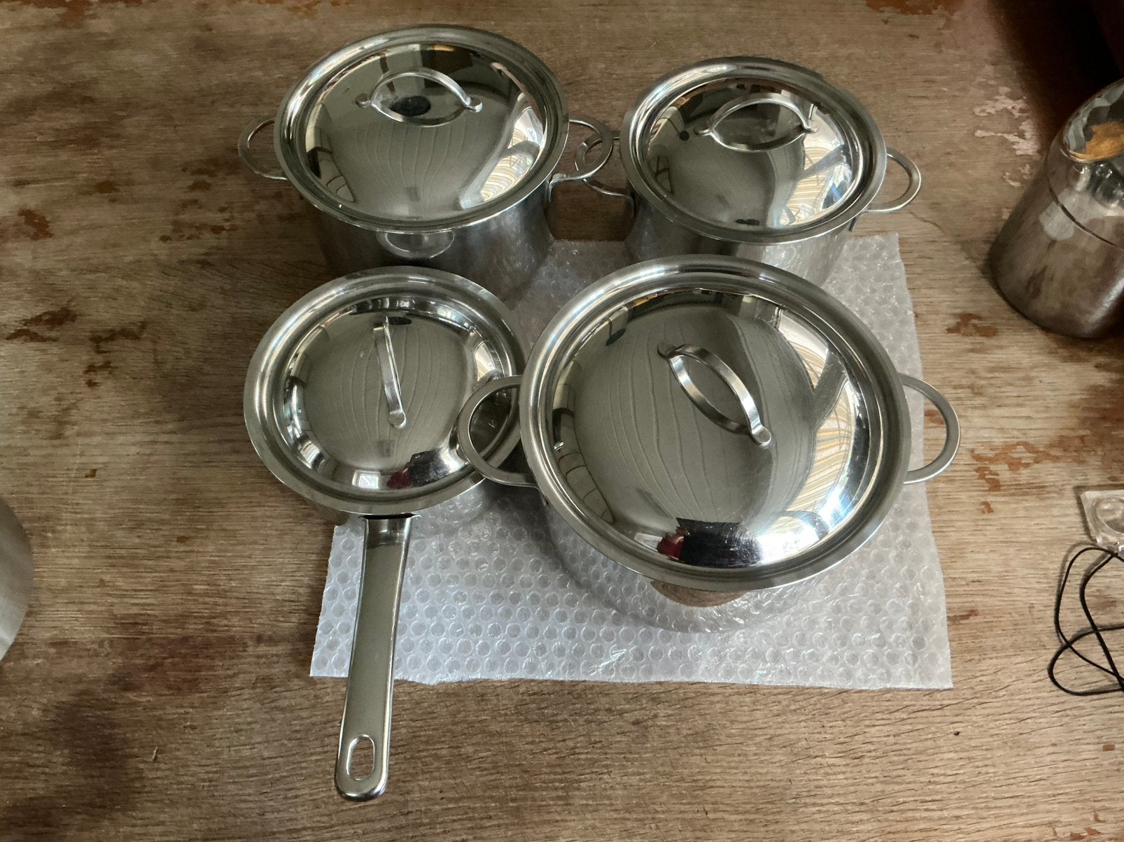 Spring  pannen, Huis en Inrichting, Keuken | Potten en Pannen, Ophalen of Verzenden, Gebruikt, Rvs, Pannenset