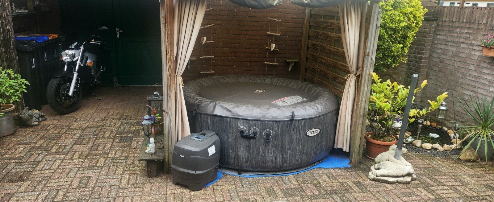 Intex Pure Spa Greywood Deluxe opblaasbare spa - 4 persoons, Ophalen