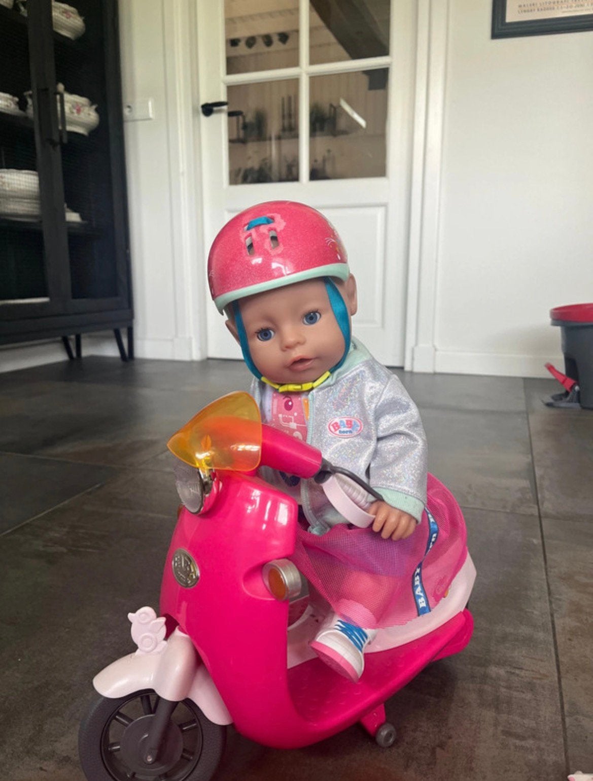 Babyborn scooter set, Ophalen of Verzenden, Zo goed als nieuw, Babypop