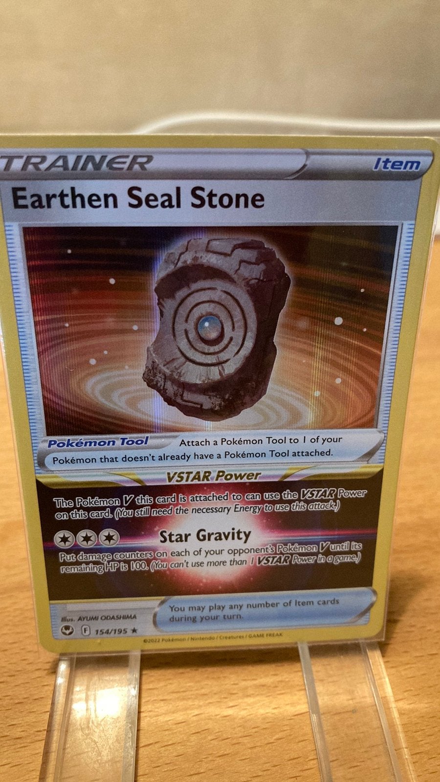 Pokemon Earthen.soul-stone holo 154/195 Silver Tempest 2,50, Ophalen of Verzenden, Zo goed als nieuw