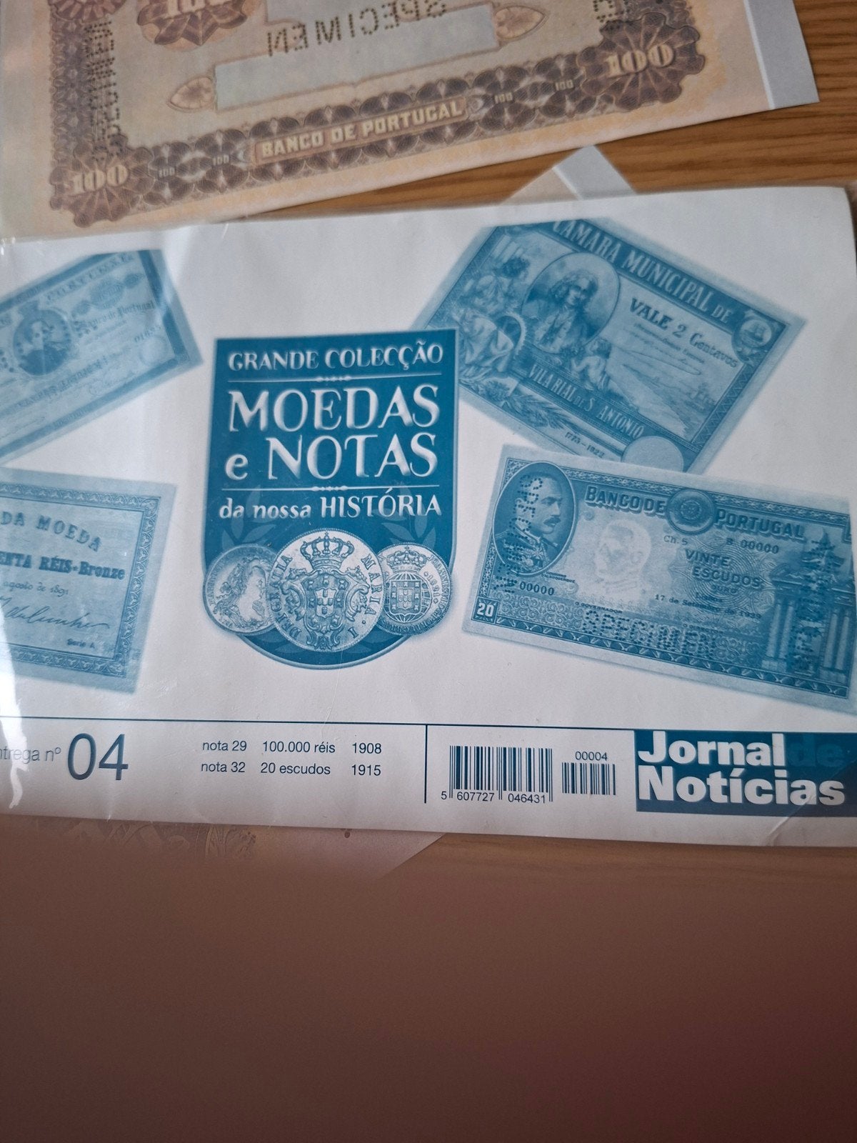 Portugese bankbiljetten - Setje van 2 specimen biljetten, Verzenden, Portugal, Setje