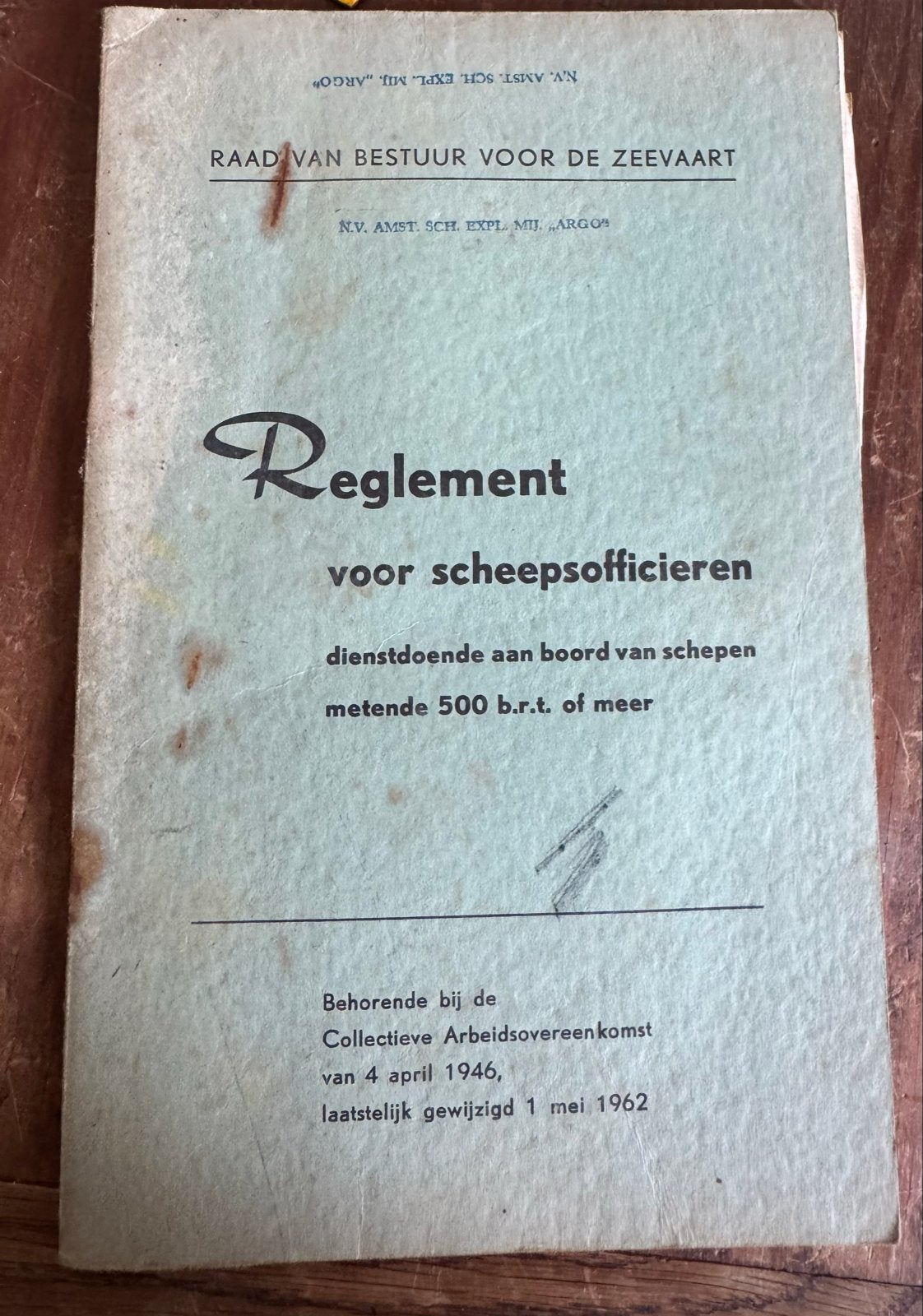 Vintage Reglement voor Scheepsofficieren 1962, Verzamelen, Ophalen of Verzenden, Gebruikt, Boek of Tijdschrift
