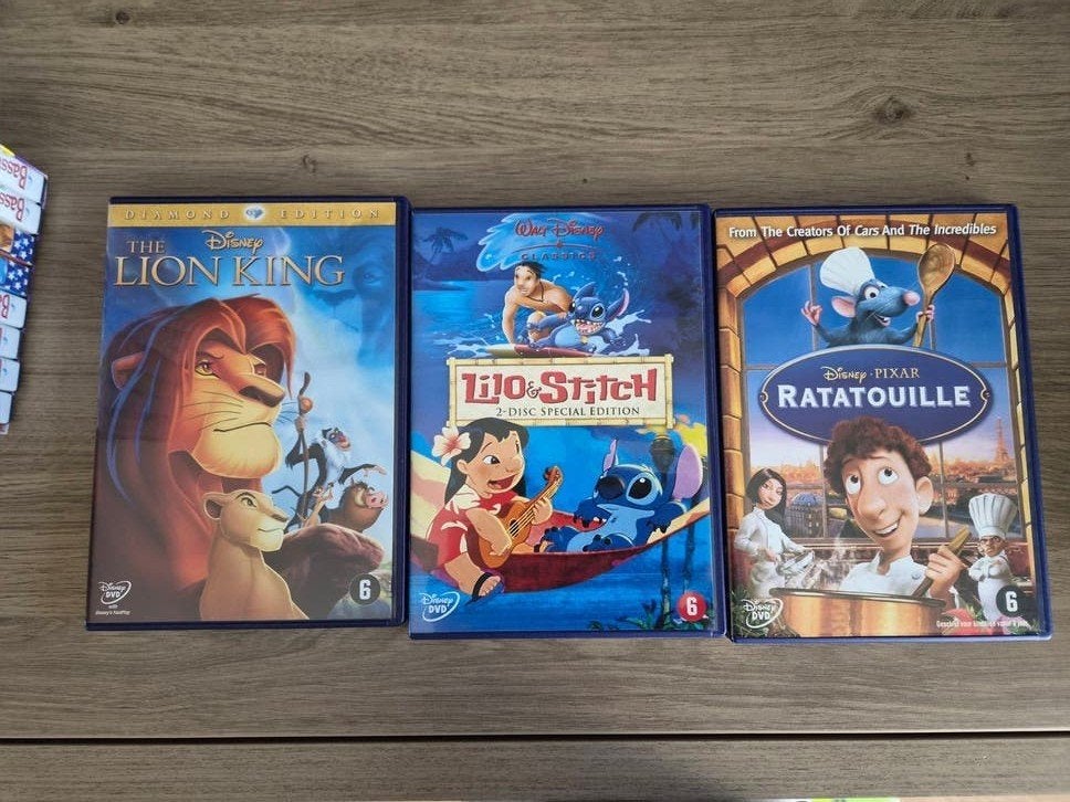 Disney DVD Collectie: Lion King, Lilo & Stitch, Ratatouille, Cd's en Dvd's, Ophalen, Gebruikt, Animatie, Verzamelbox