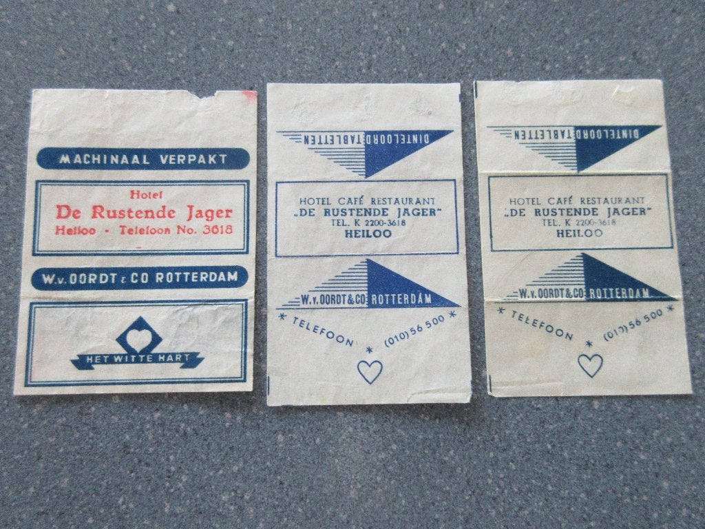 3 x Heiloo, hotel-café-rest. De Rustende Jager, Verzenden, Nederland