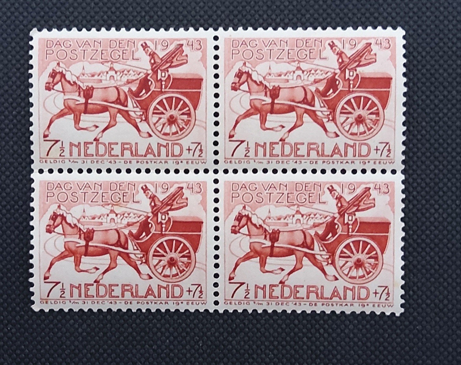 Dag van de postzegel.   POSTKOETS 1943, Ophalen of Verzenden, Na 1940, Postfris