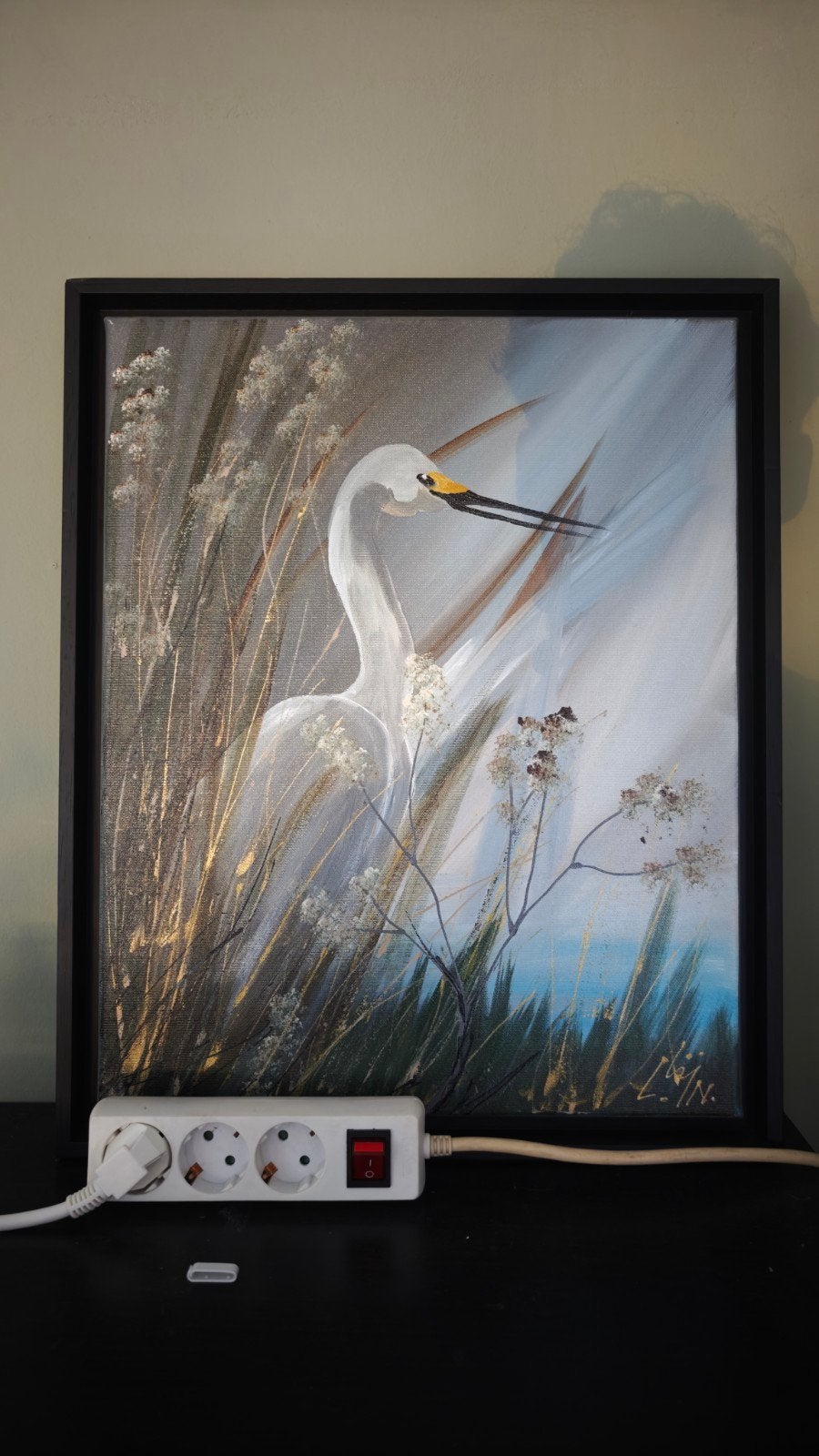 Schilderij 'Beauty of Nature' van Lineke Lijn (50x40 cm), Ophalen of Verzenden, Dieren, Olieverf, Ingelijst
