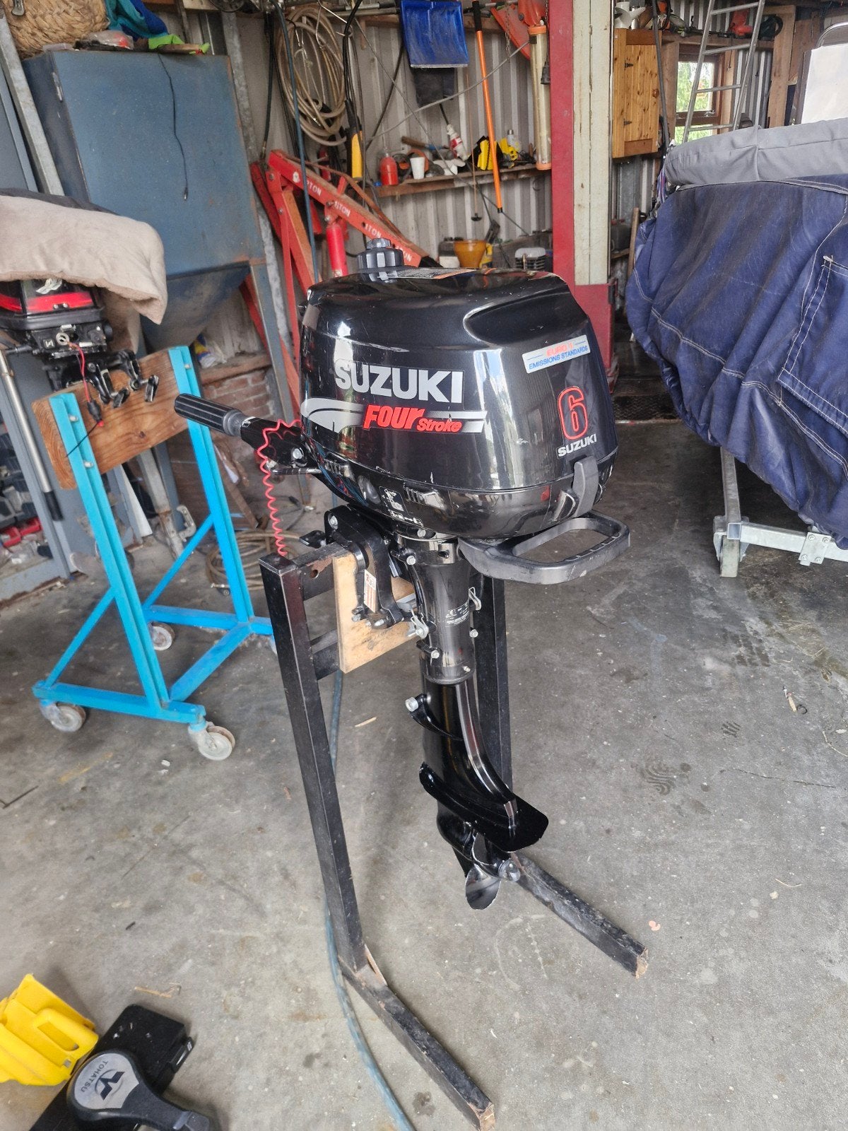 6 pk suzuki, Watersport en Boten, Buiten- en Binnenboordmotoren, Ophalen, Benzine, 5 tot 10 pk