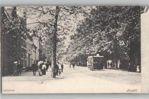 Utrecht  Biltstraat paardentram zie info, Ophalen of Verzenden, Voor 1920, Utrecht
