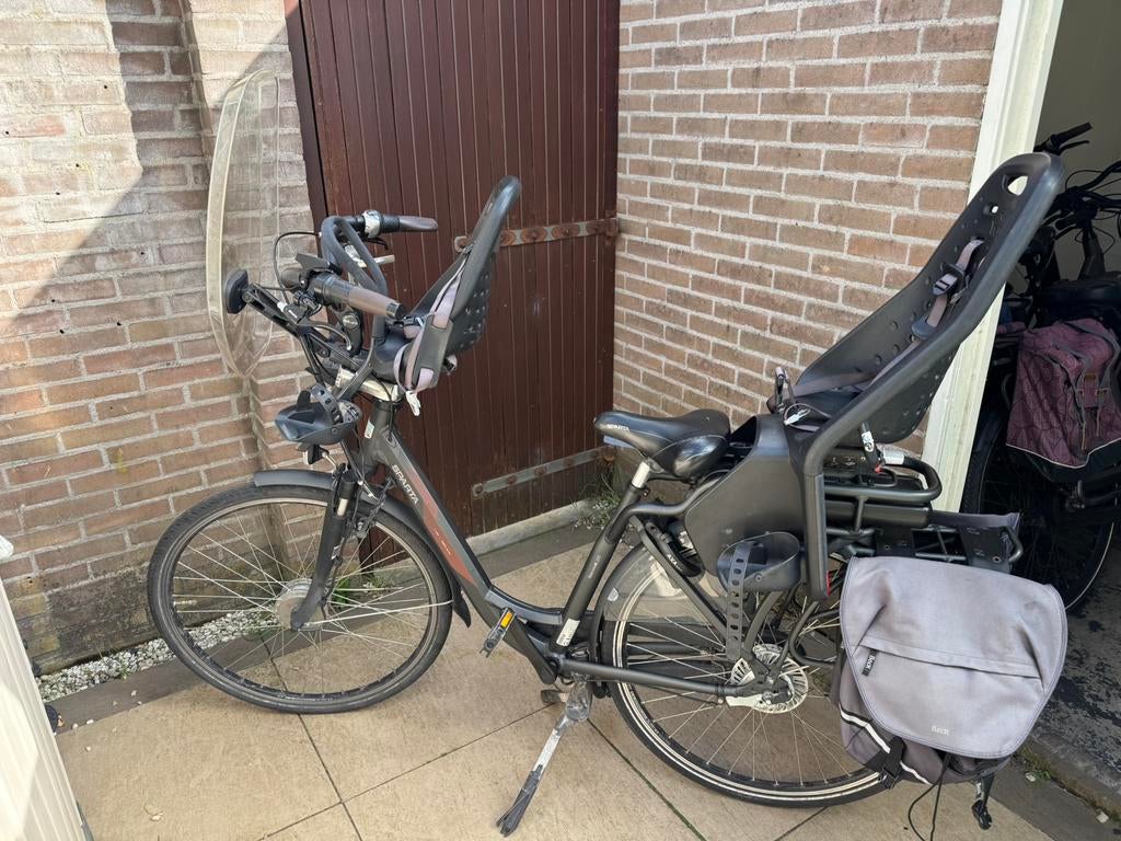 Sparta Amazone 4 Life Elektrische Moederfiets Incl zitjes, Fietsen en Brommers, Sparta, Gebruikt, Ophalen of Verzenden, 47 tot 51 cm