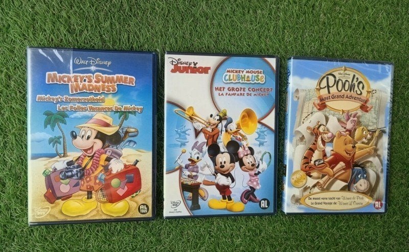 3X Disney Mickey Goofy en Winnie de Poeh nog in Verpakking, Animatie, Alle leeftijden, Nieuw in verpakking, Ophalen of Verzenden