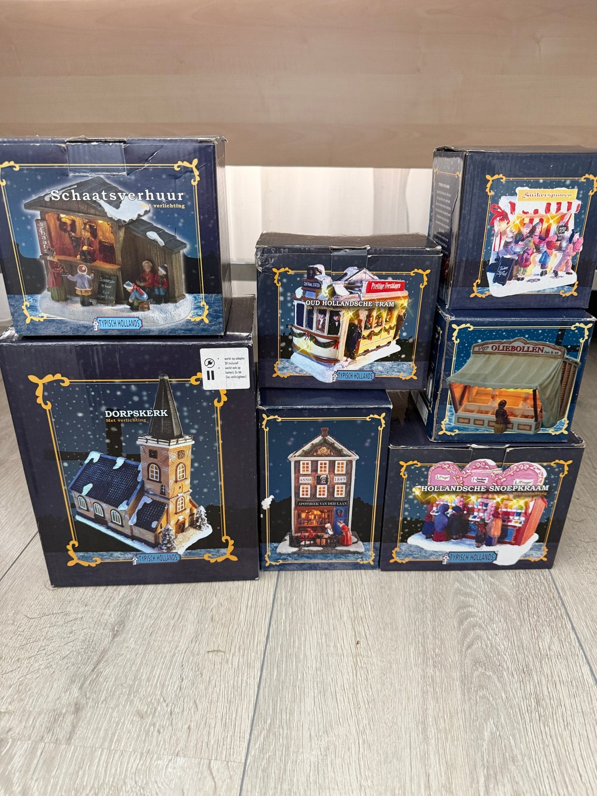 Typisch Hollands huisjes, Diversen, Kerst, Ophalen of Verzenden, Zo goed als nieuw