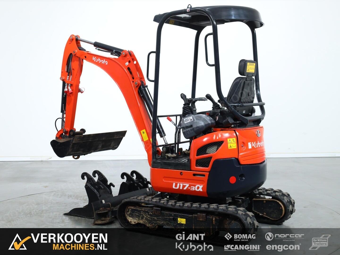 2016 Kubota U17-3 Alpha VK10804, Graafmachine