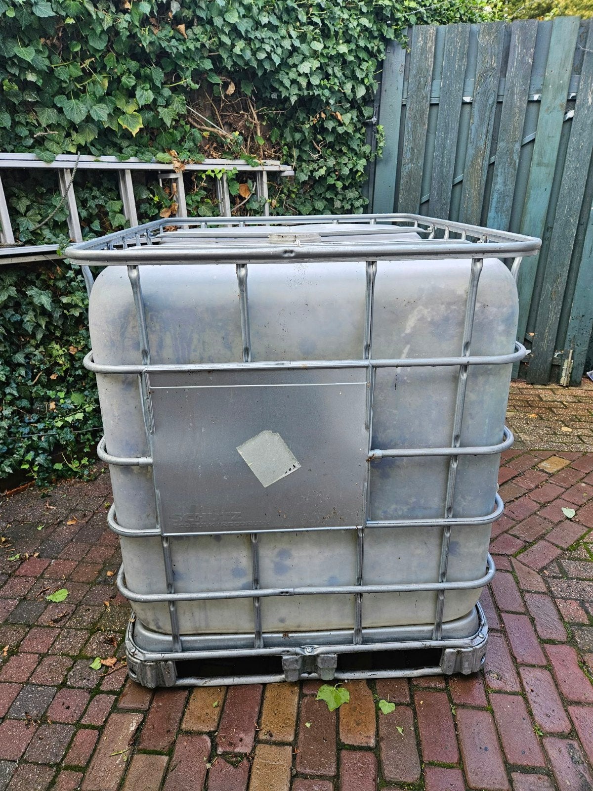 IBC container 1000 liter, Tuin en Terras, Regentonnen, 150 liter of meer, Ophalen, Gebruikt