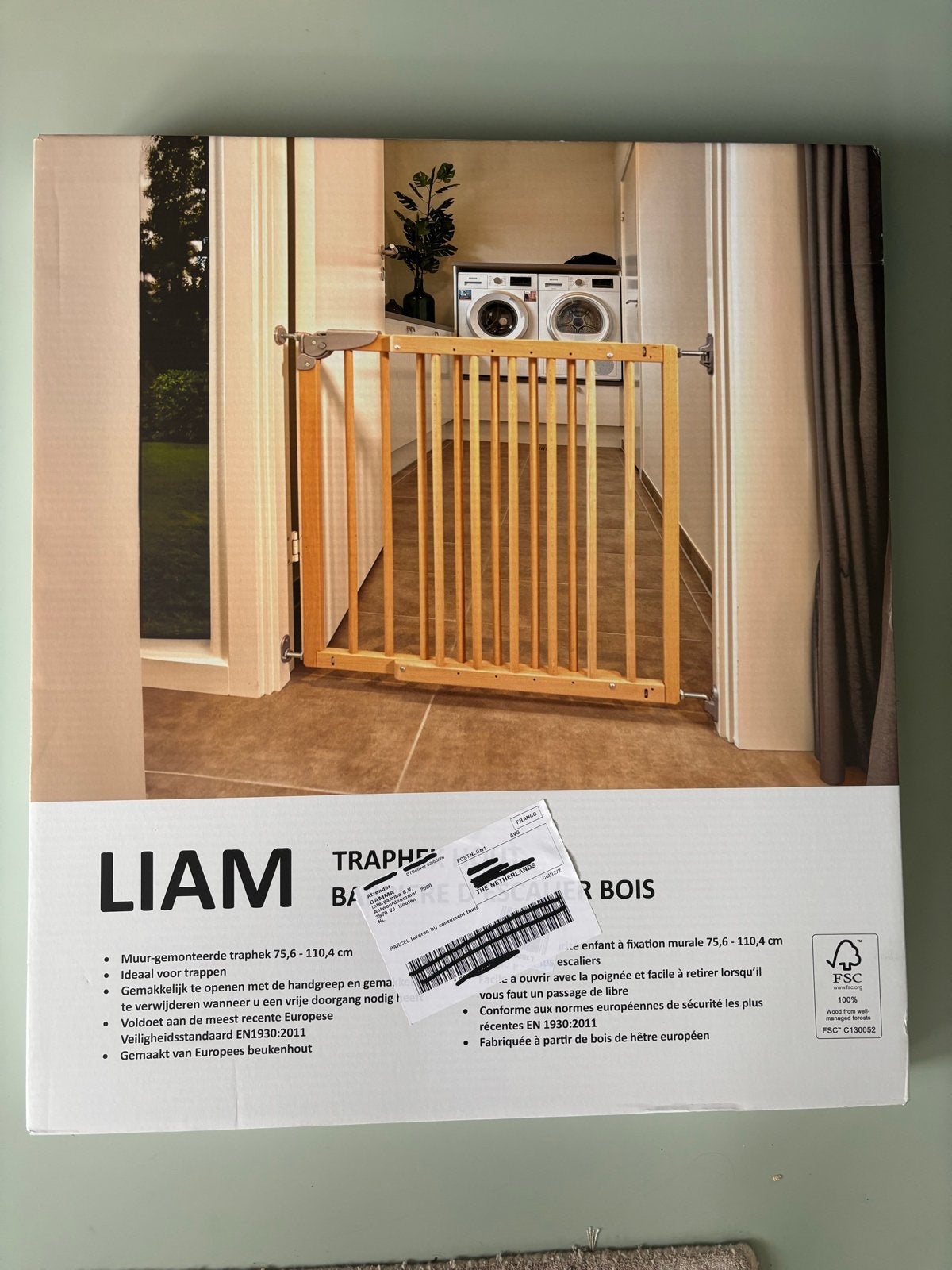 Liam Traphekje - Muur-gemonteerd - 75,6-110,4 cm, Ophalen, Nieuw, 100 tot 115 cm, Schroefhekje