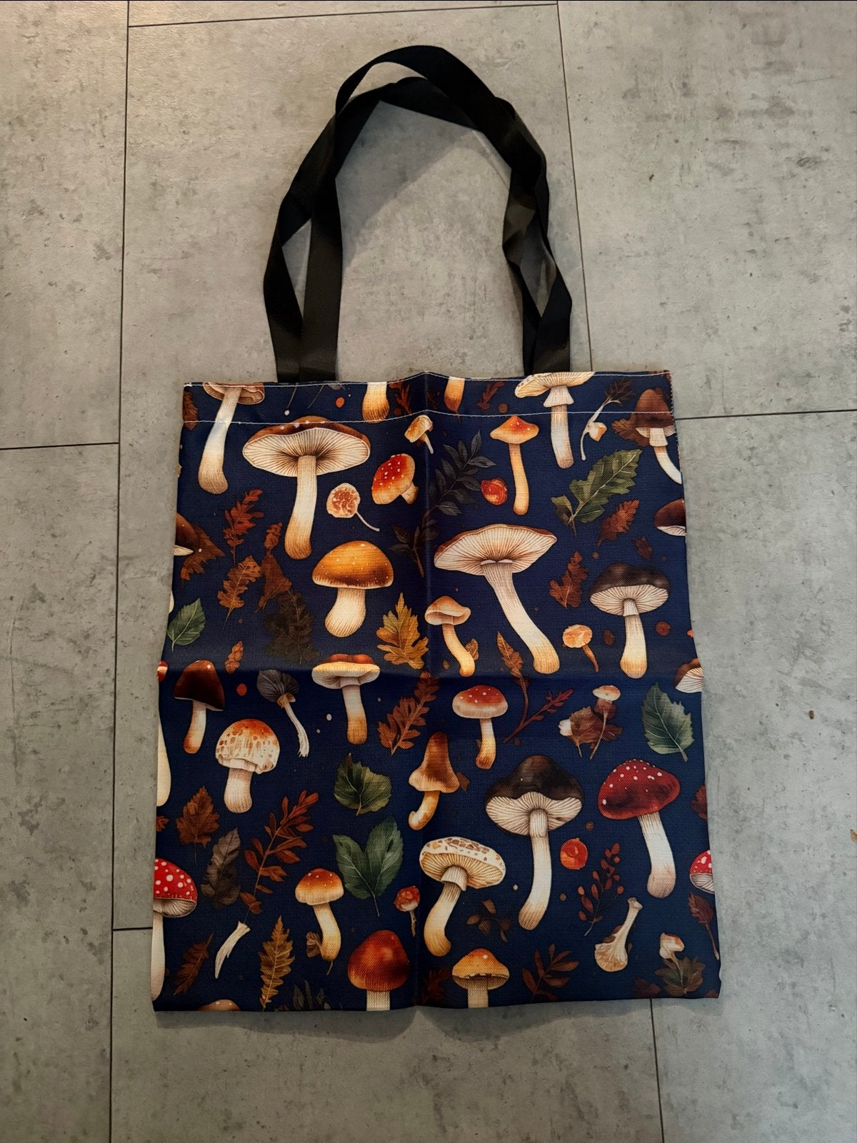 Nieuwe Shopper met Paddenstoelenprint, Sieraden, Tassen en Uiterlijk, Ophalen of Verzenden, Nieuw, Overige kleuren, Shopper