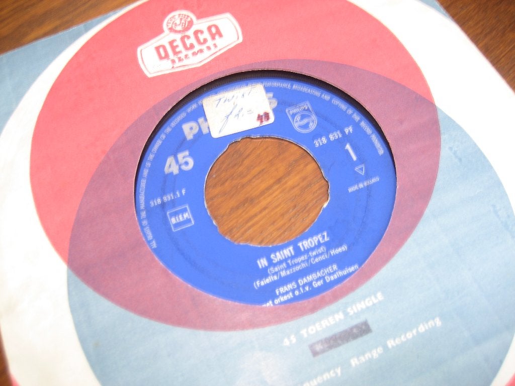 60s nl frans dambacher in saint tropez, Ophalen of Verzenden, Zo goed als nieuw, 7 inch, Nederlandstalig