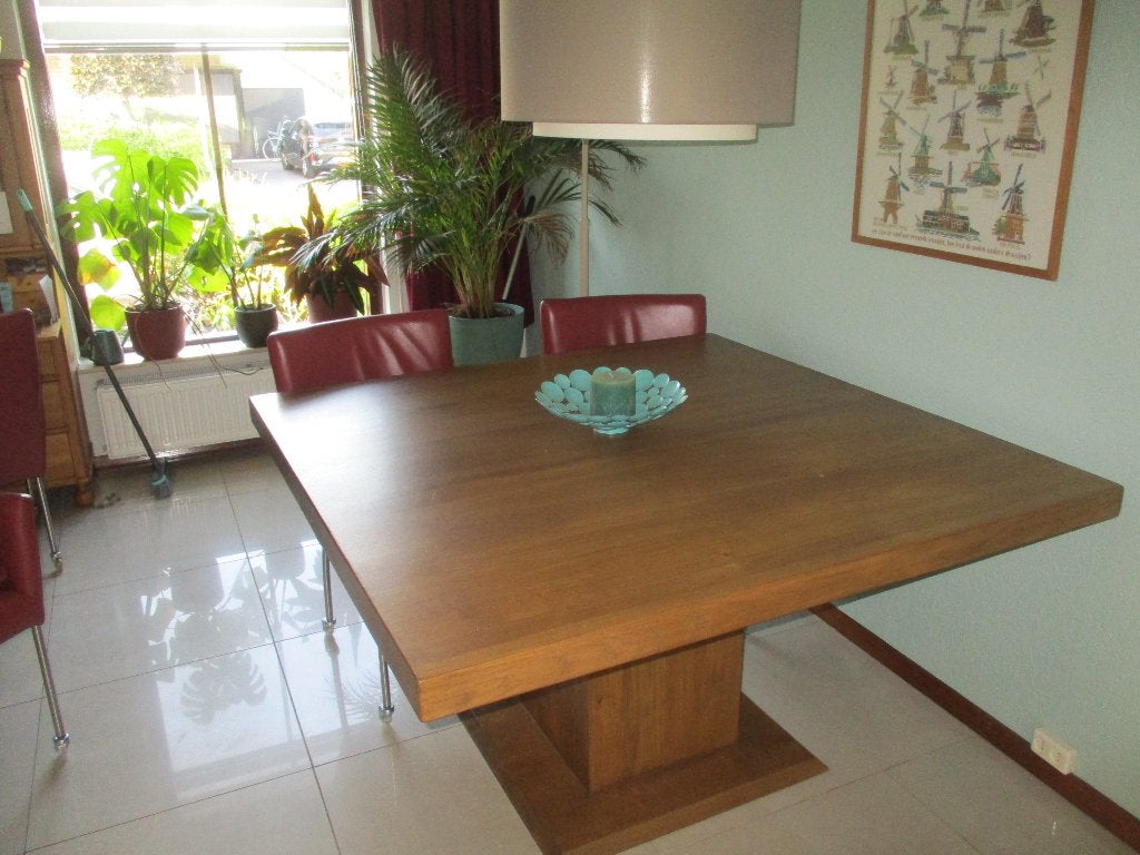 Eettafel, Ophalen, Vierkant, Zo goed als nieuw, Vijf personen of meer