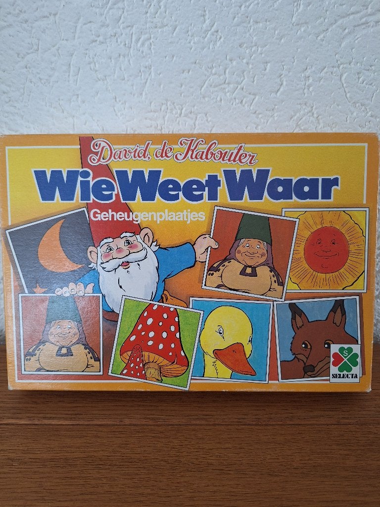 Wie weet waar David de kabouter, Hobby en Vrije tijd, Gezelschapsspellen | Bordspellen, Drie of vier spelers, Ophalen, Gebruikt