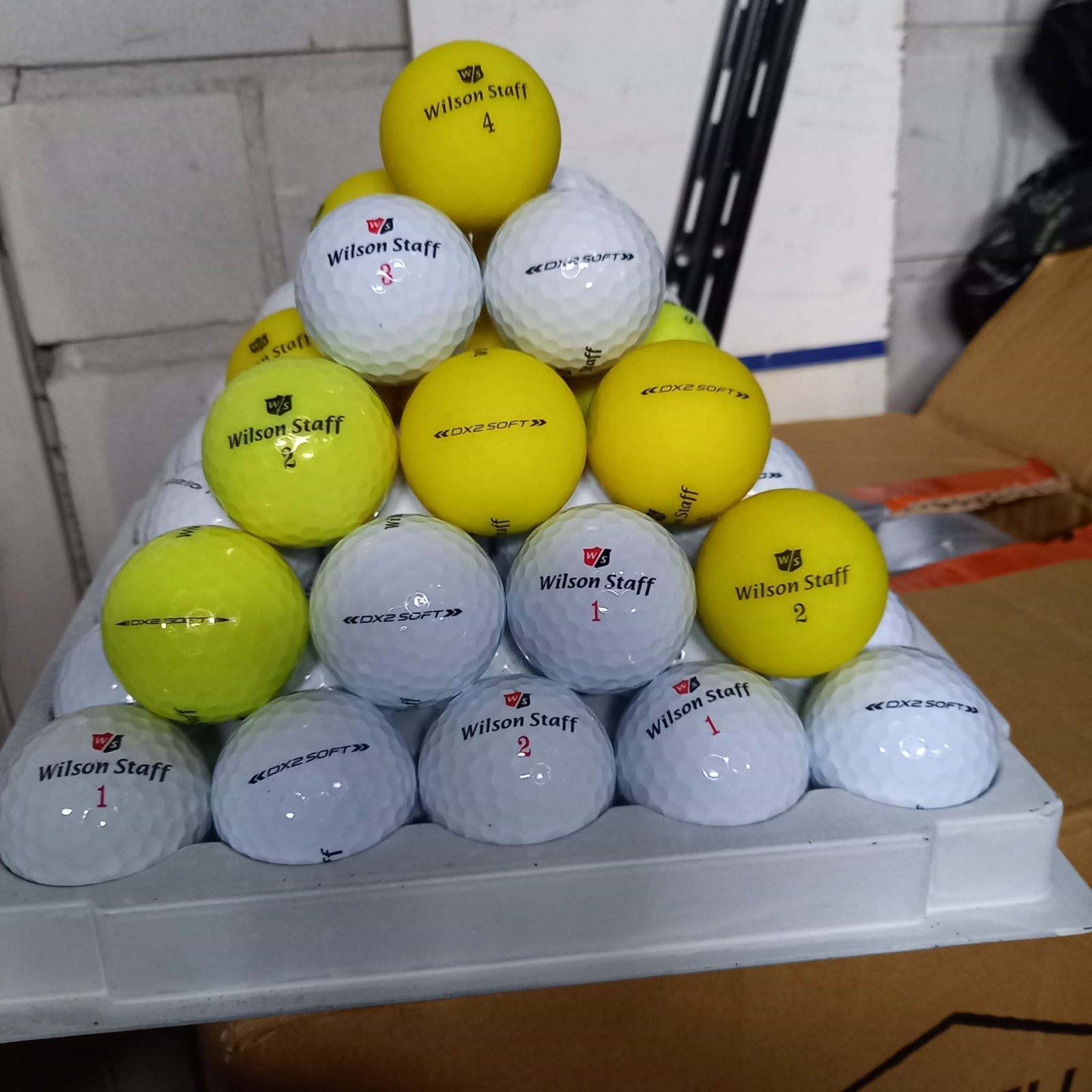 Wilson Staff DX2 soft AAAA Golfballen - 100 stuks, Sport en Fitness, Golf, Ophalen of Verzenden, Gebruikt, Bal(len), Overige merken