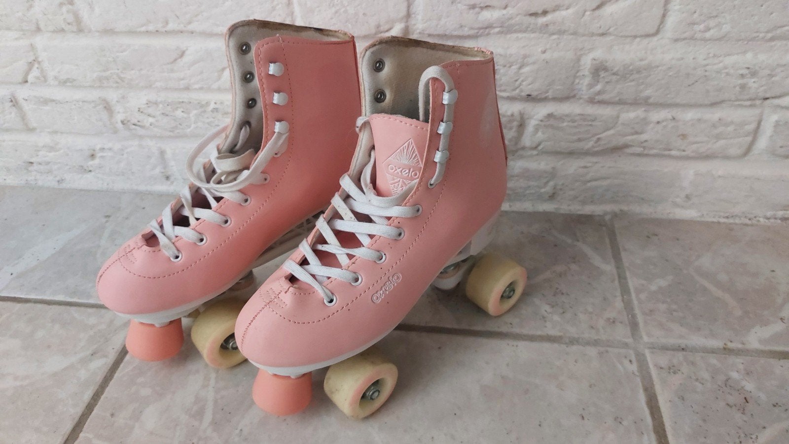 Roze Oxelo rolschaatsen - maat 39, Ophalen of Verzenden, Zo goed als nieuw, Kinderen