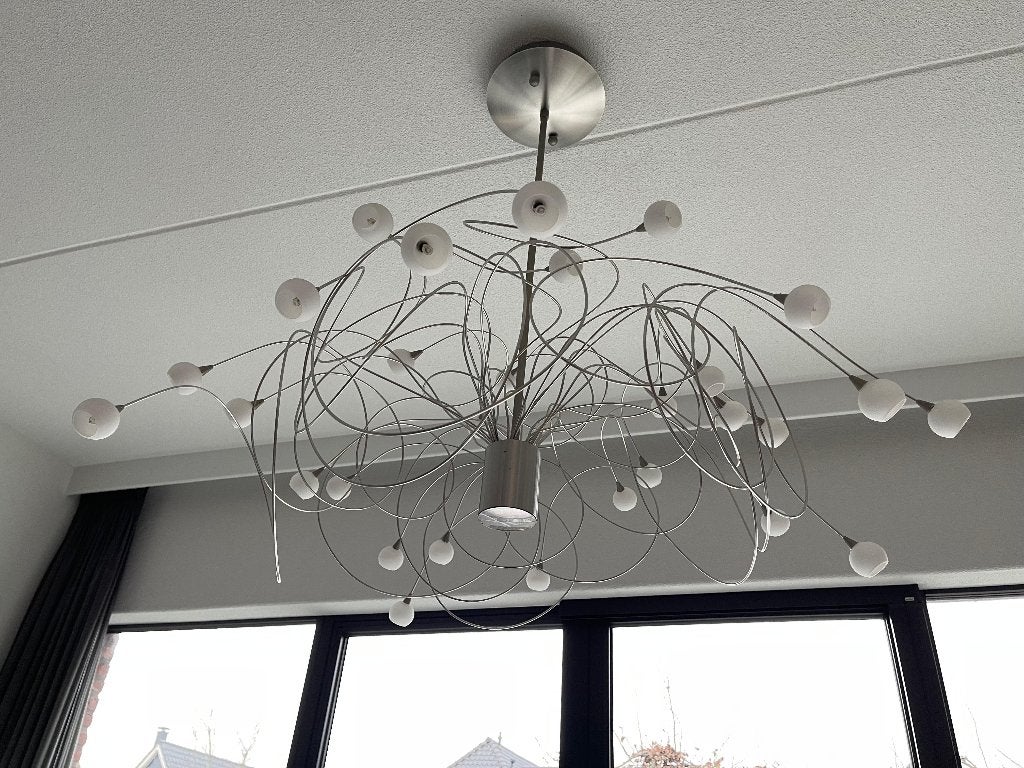 Harco Loor Snowball hanglamp HL30, Ophalen, 50 tot 75 cm, Zo goed als nieuw, Glas