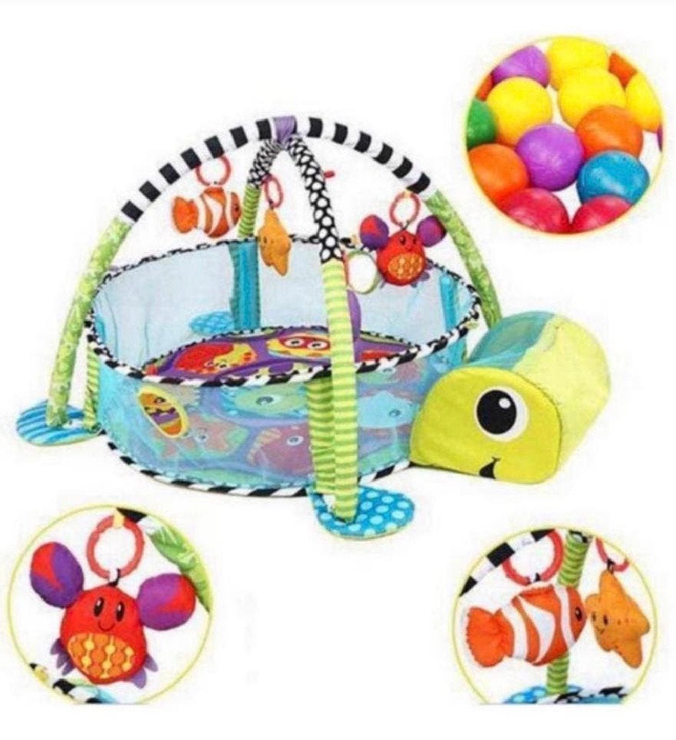 Baby Peuter Kleuter Speelmat - 3 in 1 Speelkleed Ballenbak, P, P, P, Nieuw