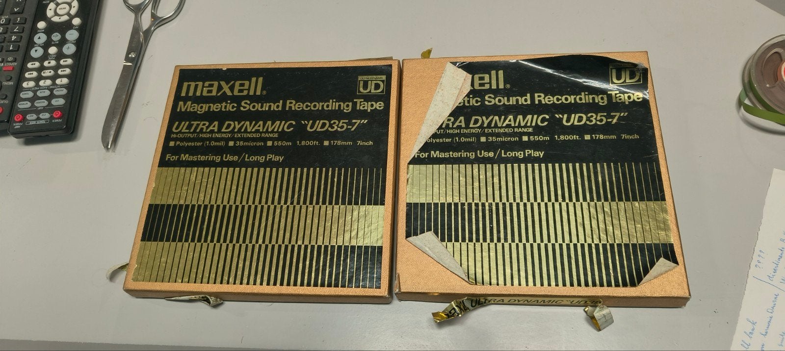 Maxell Ultra Dynamic UD35-7 Bandrecorder Banden (2 stuks), Audio, Tv en Foto, Ophalen of Verzenden, Onderdeel, Met banden