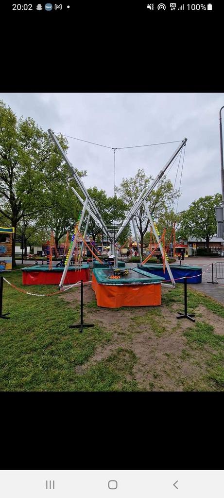 Trampoline kermis attractie springen jumpfun, Hobby en Vrije tijd, Ophalen of Verzenden, Gebruikt, Carnaval