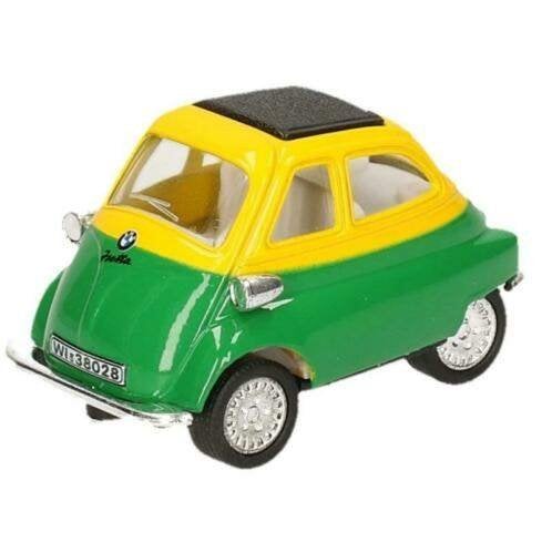 BMW Isetta groen/geel 6,5 cm + BMW, Ophalen of Verzenden, Nieuw, Auto