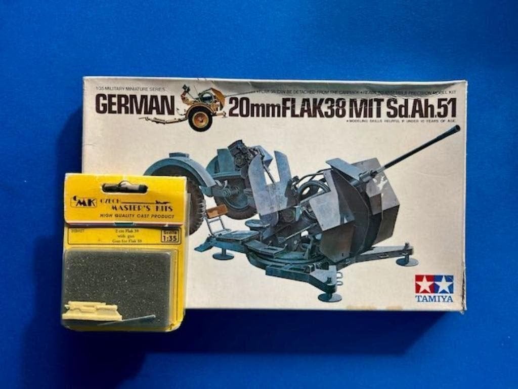 Tamiya Flak 38 & CMK resin alu barrel set 1/35 35102 hb027, Verzenden, Nieuw, 1:32 tot 1:50, Italeri