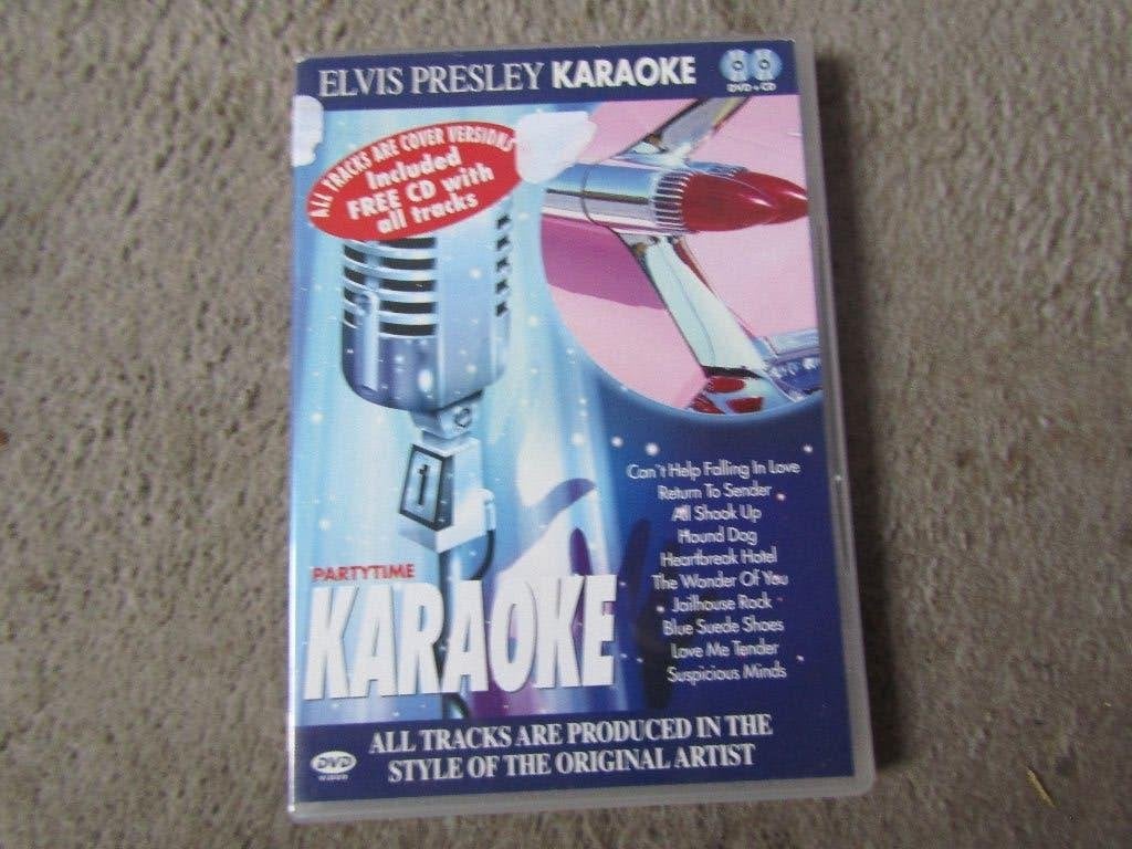DVD+CD Elvis Presley karaoke en muziek, Alle leeftijden, Ophalen of Verzenden, Gebruikt, Karaoke