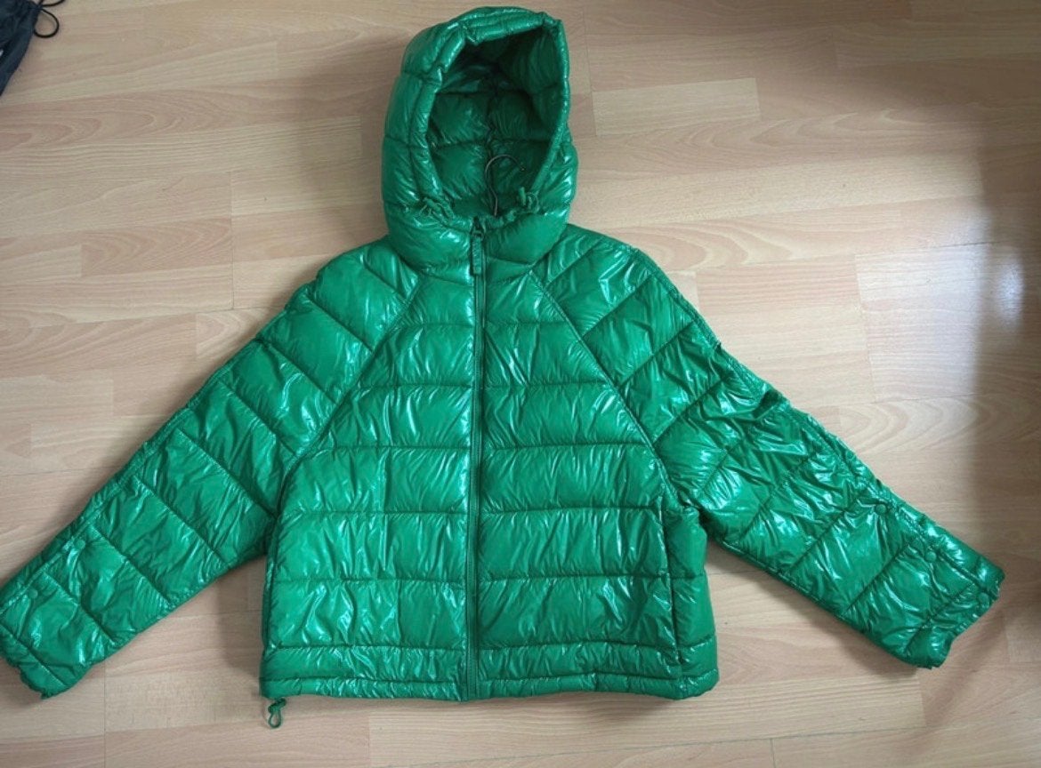 Zara Groene Puffer Jas - Maat M, Kleding | Dames, Ophalen of Verzenden, Zo goed als nieuw, Maat 38/40 (M), Groen